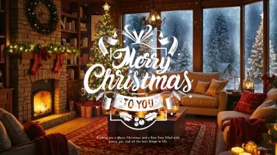 Relax Winter Vibe Merry Christmas Holiday Vibe Greeting Youtube Intro