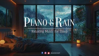 Relaxing Music For Sleep Rain White Noise Youtube Channel Intro