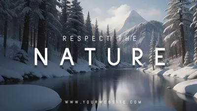  Respect The Nature Winter Snow Ai View Travel Youtube Channel Intro Outro