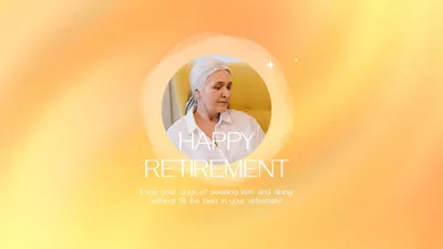 退休 視頻 祝福 簡單 溫馨式