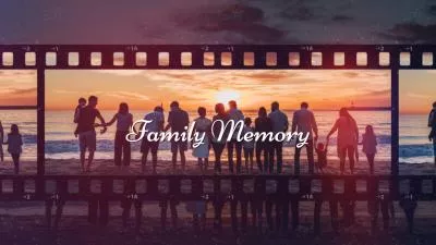 Retro Film Strip Warm Family Memories Slideshow