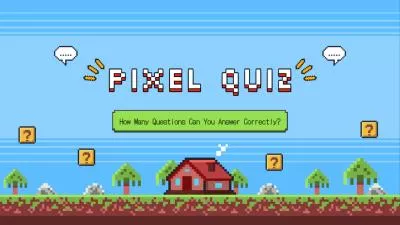  Retro Funny Pixel Game Knowledge Quiz Youtube