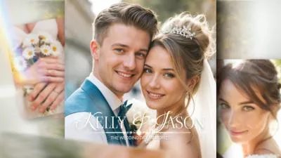  Romantic Bokeh Wedding Photo Anniversary Memory Collage Movie Slideshow