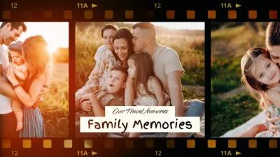 Romantic Film Family Travel Memories Photo Collage Slideshow