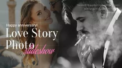  Romantic Love Story Anniversary Happiness Wedding Photo Collage Slideshow