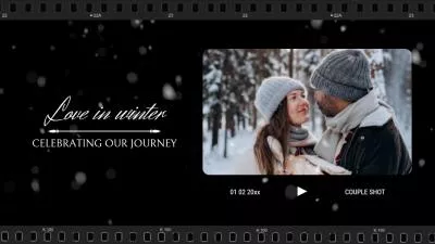  Romantic Movie Style Love In Winter Memory Photo Collage Slideshow