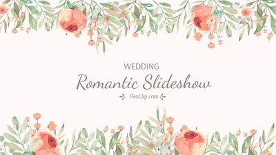 Romantische rosa Hochzeit Diashow