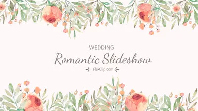 Diaporama d'un mariage romantique en rose