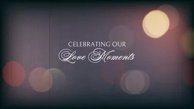 Romantic Propose Love Story Film Wedding Anniversary Slideshow