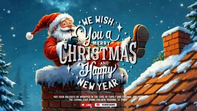 Santa Claus Merry Christmas And Happy New Year Greeting Of The Coming Year Intro