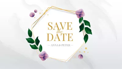 save the data floral slideshow