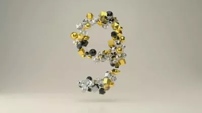  Silver Yellow 3d Particle Countdown Logo Intro