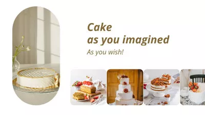 Simple Collage Custom Sweet Cake Promotion