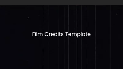 シンプルな映画のクレジット