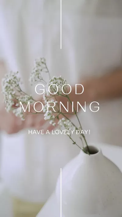 Simple Good Morning Instagram Story