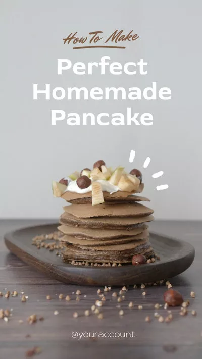 Simple Homemade Pancake Recipe Reels