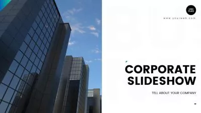 Simple Modern Business Corporate Portfolio Presentation Introduction Photo Slideshow