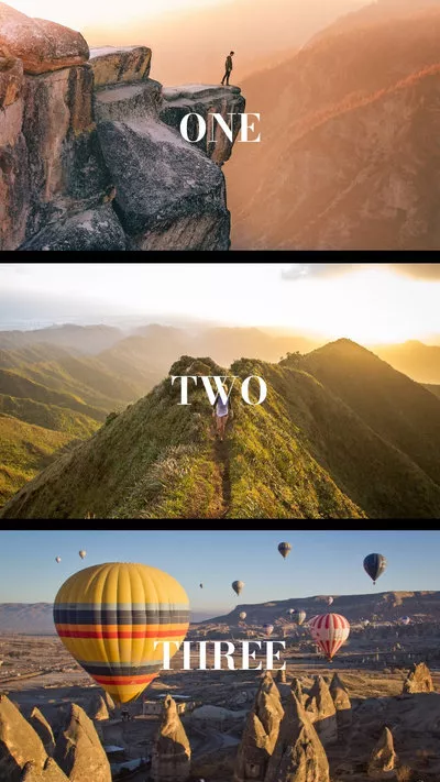 Réels de collage de voyage