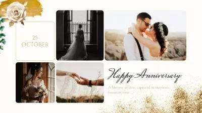 Simple Wedding Anniversary Love Family Slideshow Photo Collage