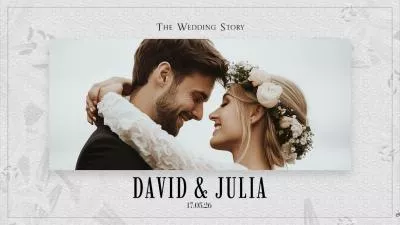 Simple Wedding Invitation Love Story Anniversary Slideshow