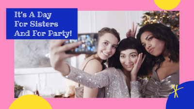 Sister Day Party Invitation