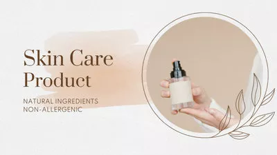 Hautpflegeprodukt Anzeige