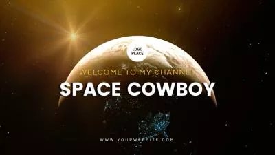  Space Galaxy Movie Channel Trailer Logo Intro Opener