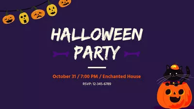 Effrayant Halloween Invitation