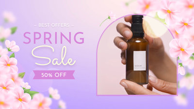 Frühlings Shampoo Produkt Sale Video