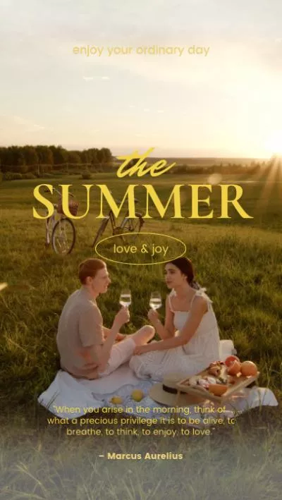 Sommer Picknick Film Relax Daily Vlog
