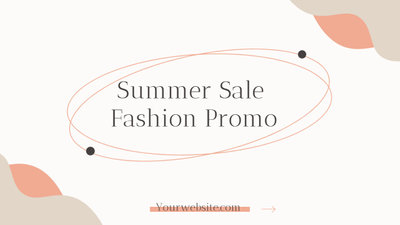 Summer Sale Fashion Promo