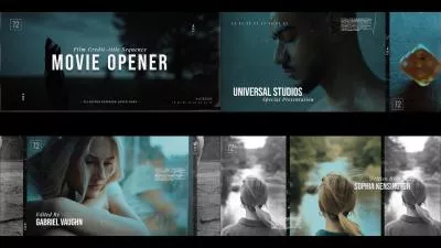Suspense Movie Trailer Horror Film Filter Style Opening Credits Slideshow