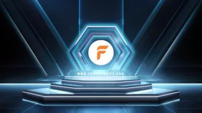 Tech Particle Stage Ai Logo Animation Reveal Intro