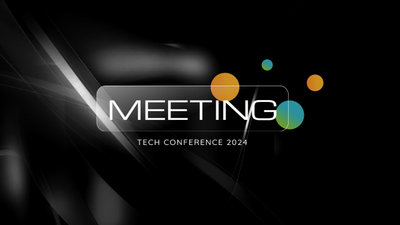 Tech Style Powerpoint Invitation for Tech Meeting Slideshow