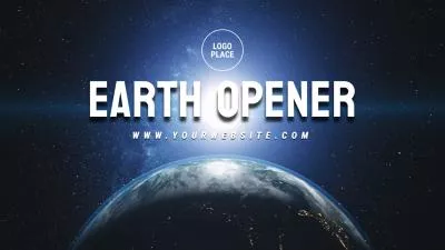 Tecnologia Terra Abridor Filme Logotipo Introdução Outro