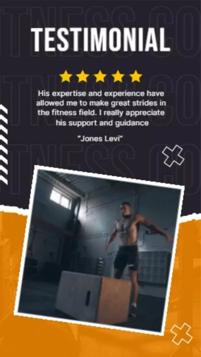 Testimonial Fitness Coach Collage