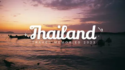 Thailand Travel Memorise Collage Slideshow