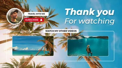 Thank You for Watching Youtube Travel Outro