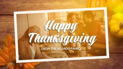 Thanksgiving Day Memories Family Collage Slideshow
