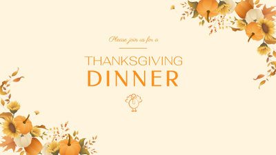 Thanksgiving Dîner Inviter