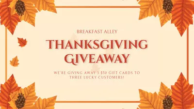 Thanksgiving Giveaway