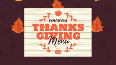 Thanksgiving Menu