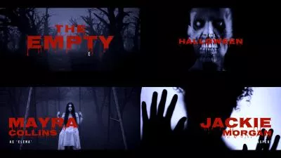  Thriller Bloody Horror Movie Film Typography Opening Trailer