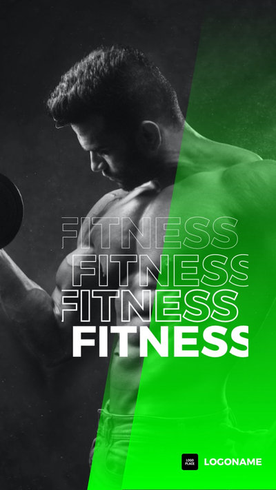 Tiktok Fitness Motivational Green