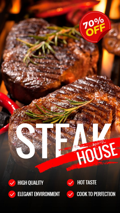 Tiktok Steak House Barbecue Ad