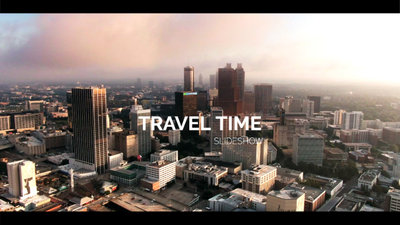 Agencia De Viajes Tiempo Presentacion De Diapositivas Simple Anuncio