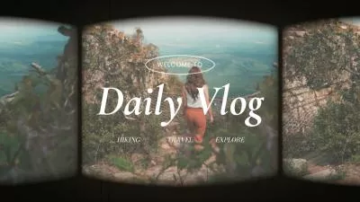 Travel Film Frame Daily Life Vlog Cover Subscribe Youtube Channel Intro Outro