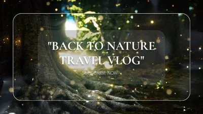 Travel Vlog Intro Outro Youtube Forest Nature