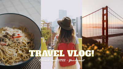 Travel Vlog Opener Collage