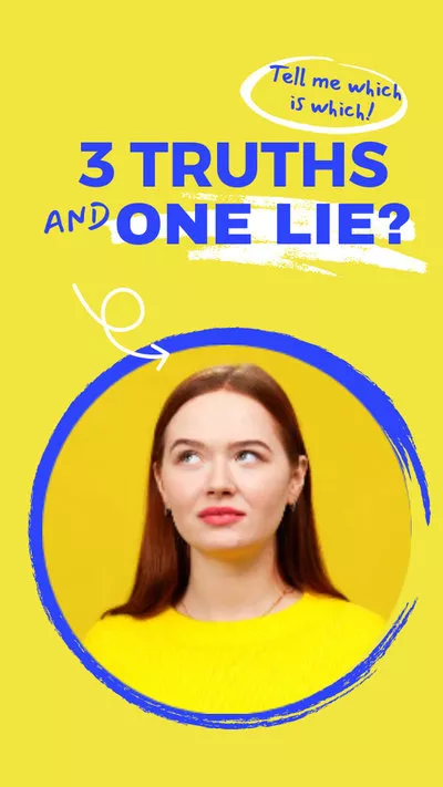 Truth and Lie Game for Instagram Story